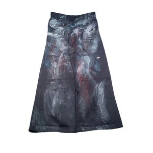 Vtg Dickies Double Knee Painter Pants Mens 32x32 Black Wide Loose Fit Distressed